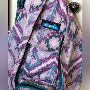 Purple Ikat Kavu Swing Bag